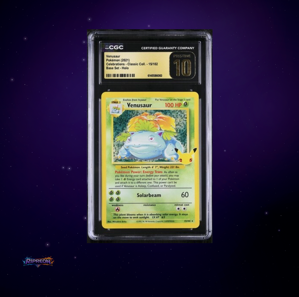 Venusaur #14/102 Celebrations Classic Collection CGC PRISTINE 10