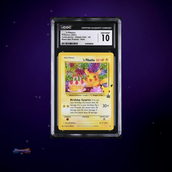 ___'s Pikachu #24 Celebrations Promo CGC MINT 10