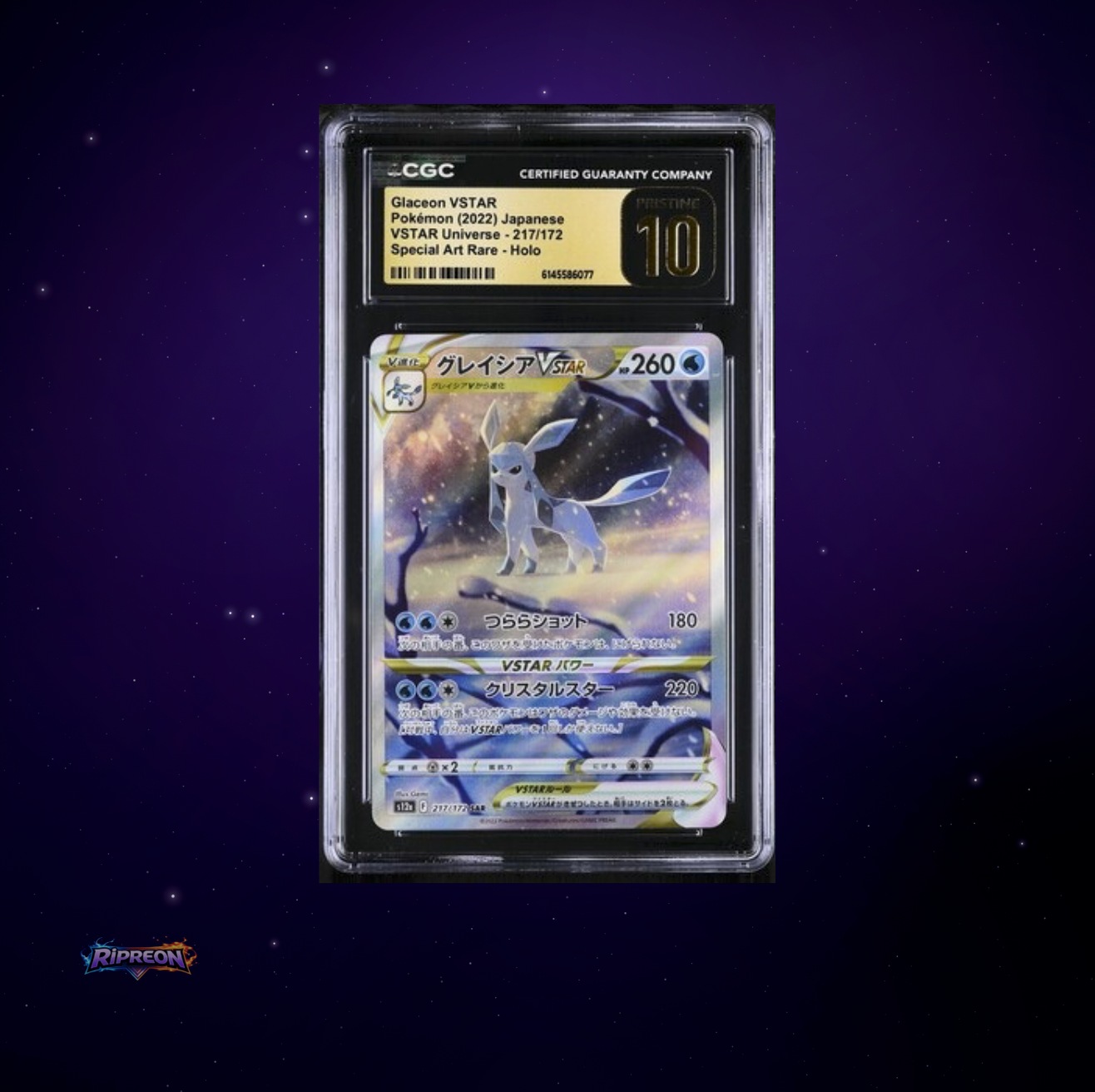 Glaceon Vstar (JP) #217/172 CGC PRISTINE 10